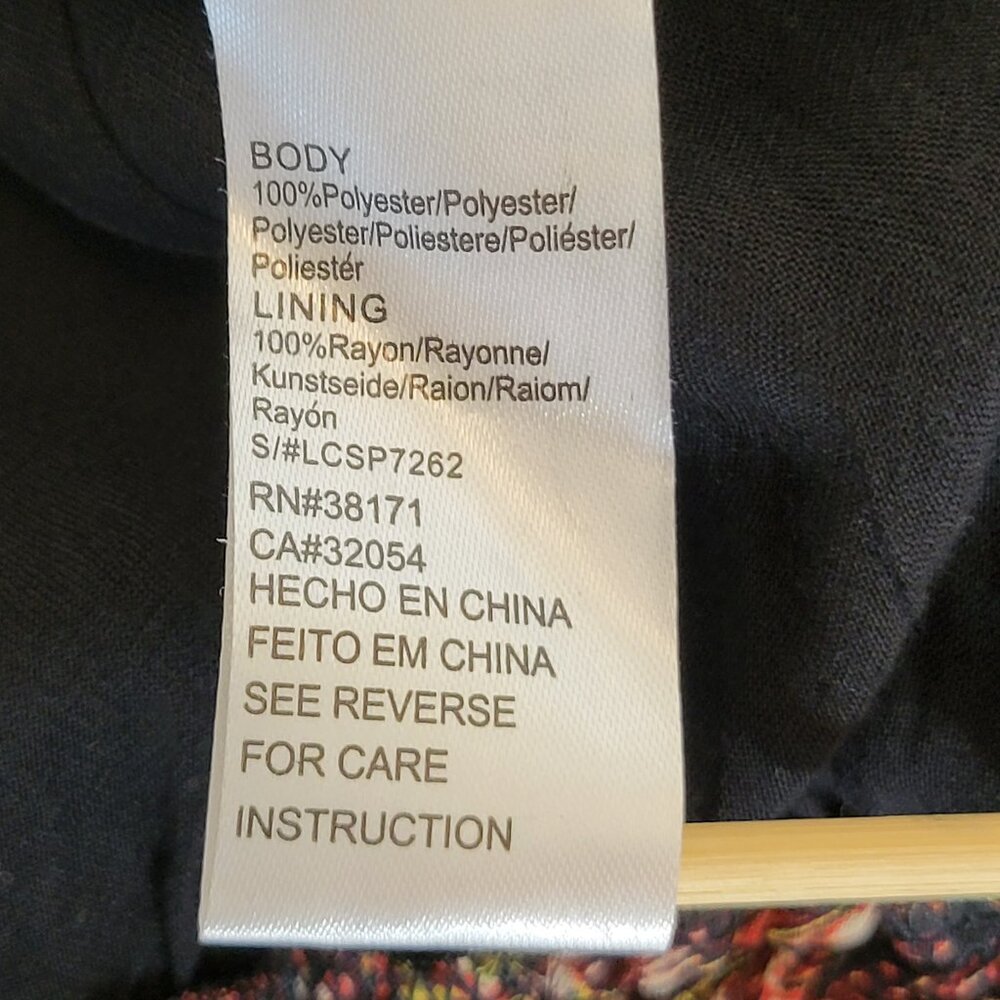 Lucca Couture Batik Pattern Romper Blk/Maroon Open Back Size M - Picture 12 of 14